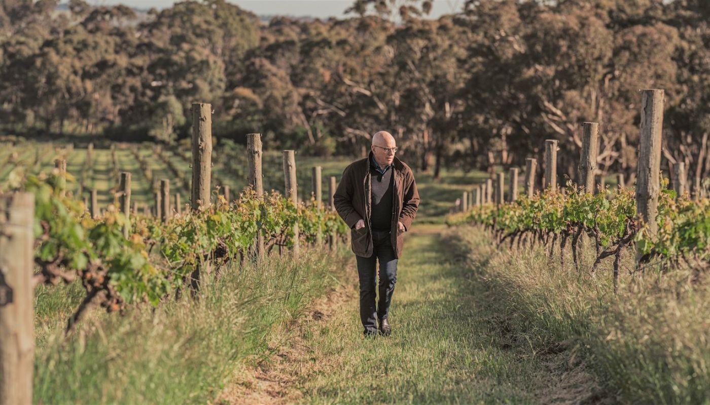 Grosset in BD vineyard