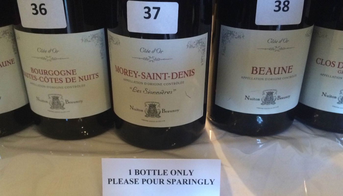 Pour sparingly