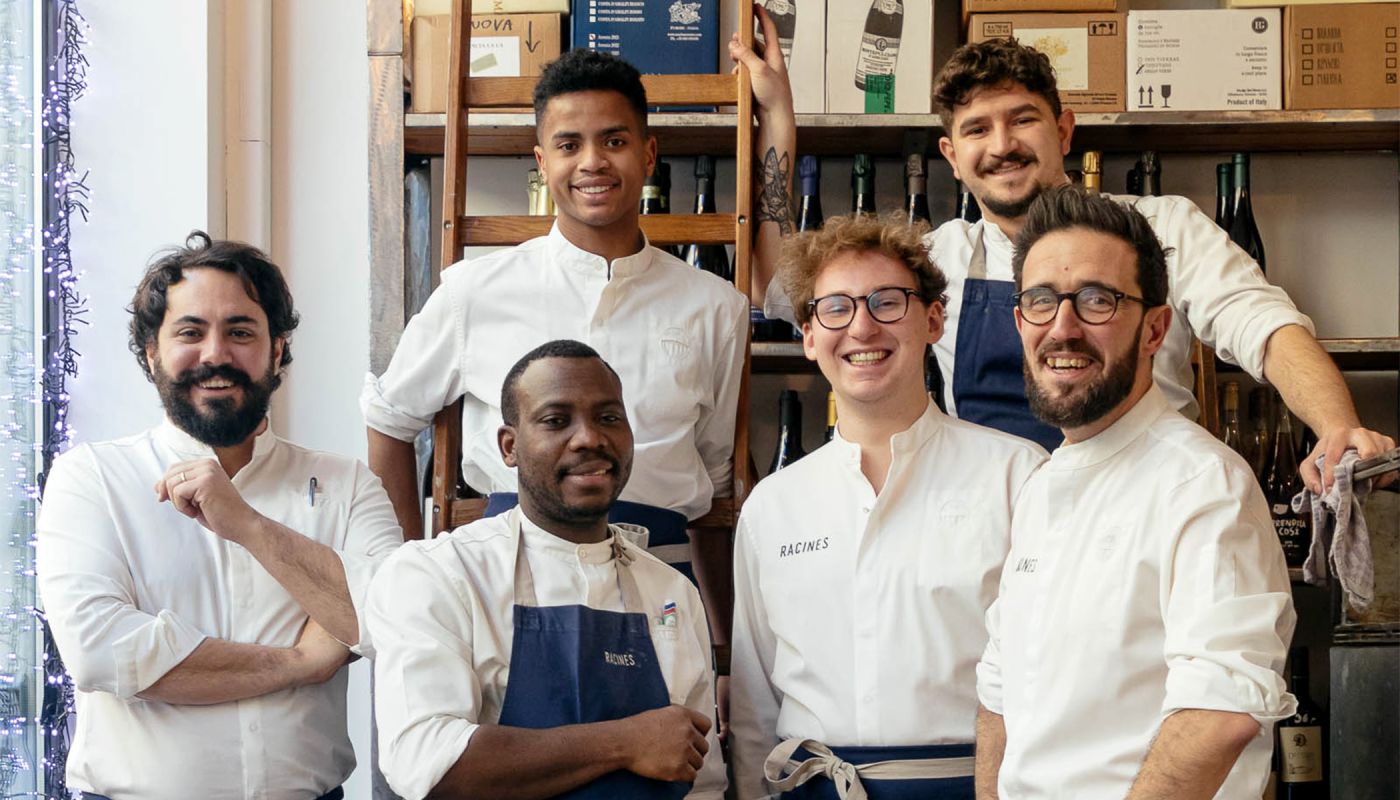 The staff of Racines in Brussels; photo credit Christian Hagen 