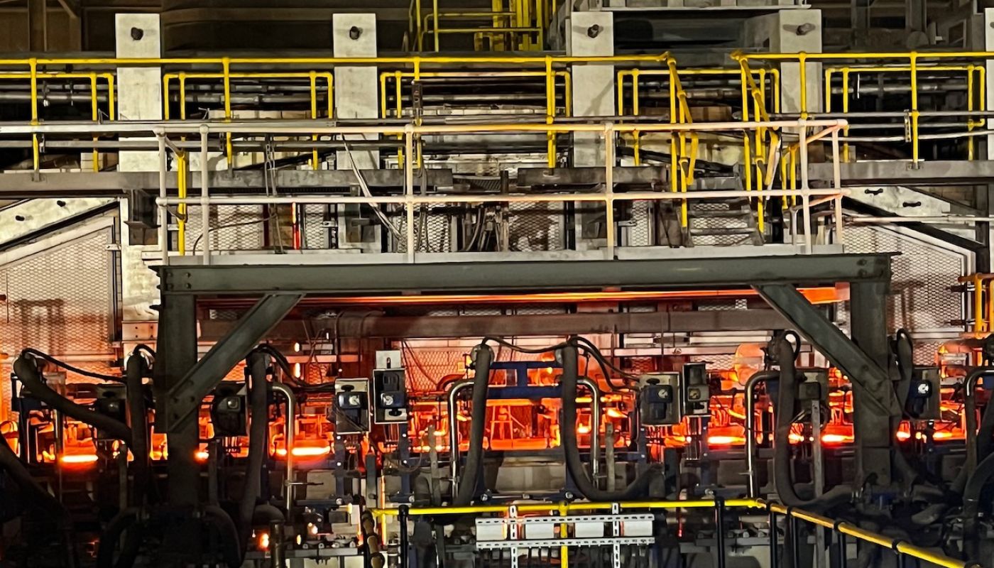 Bottles straight from the furnace at Encirc