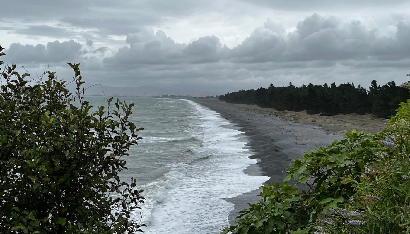 Cloudy Bay under cloud