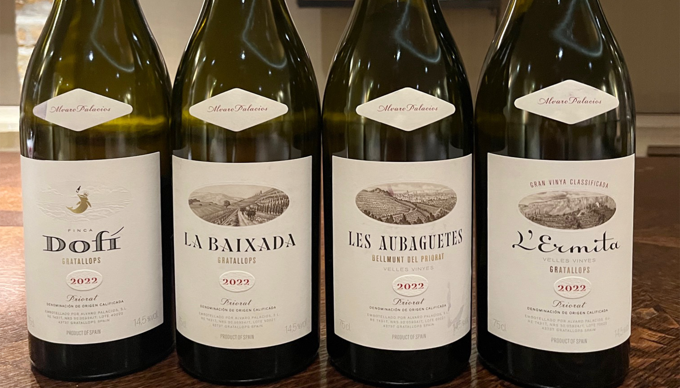 Four 2022 Priorat wines from ÁLVARO PALACIOS