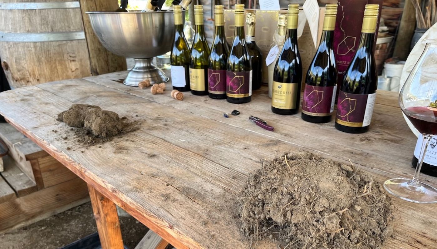 Soil samples at Quartz Reef