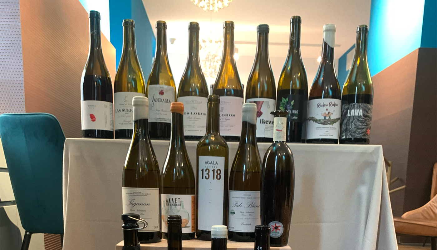 some of the top bottles from the Canary Islands wine tasting