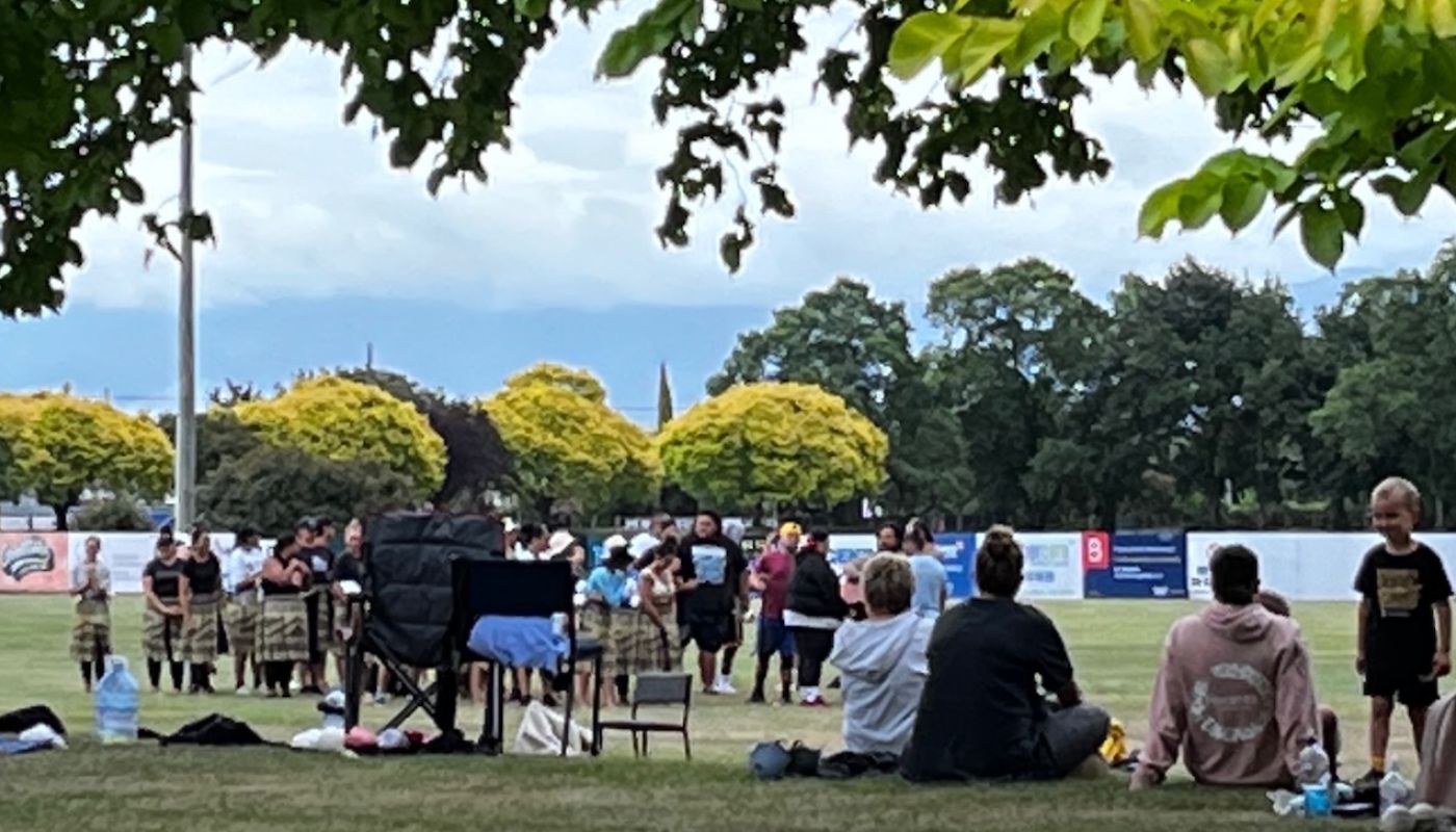 Maori dancing in Martinborough