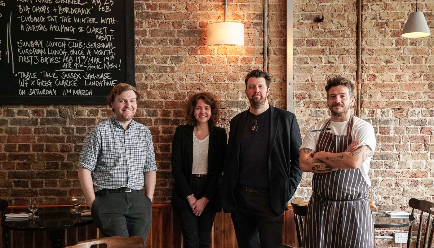 Wild Flor crew: Rob Maynard and James Thomson, chef Alistair Munro