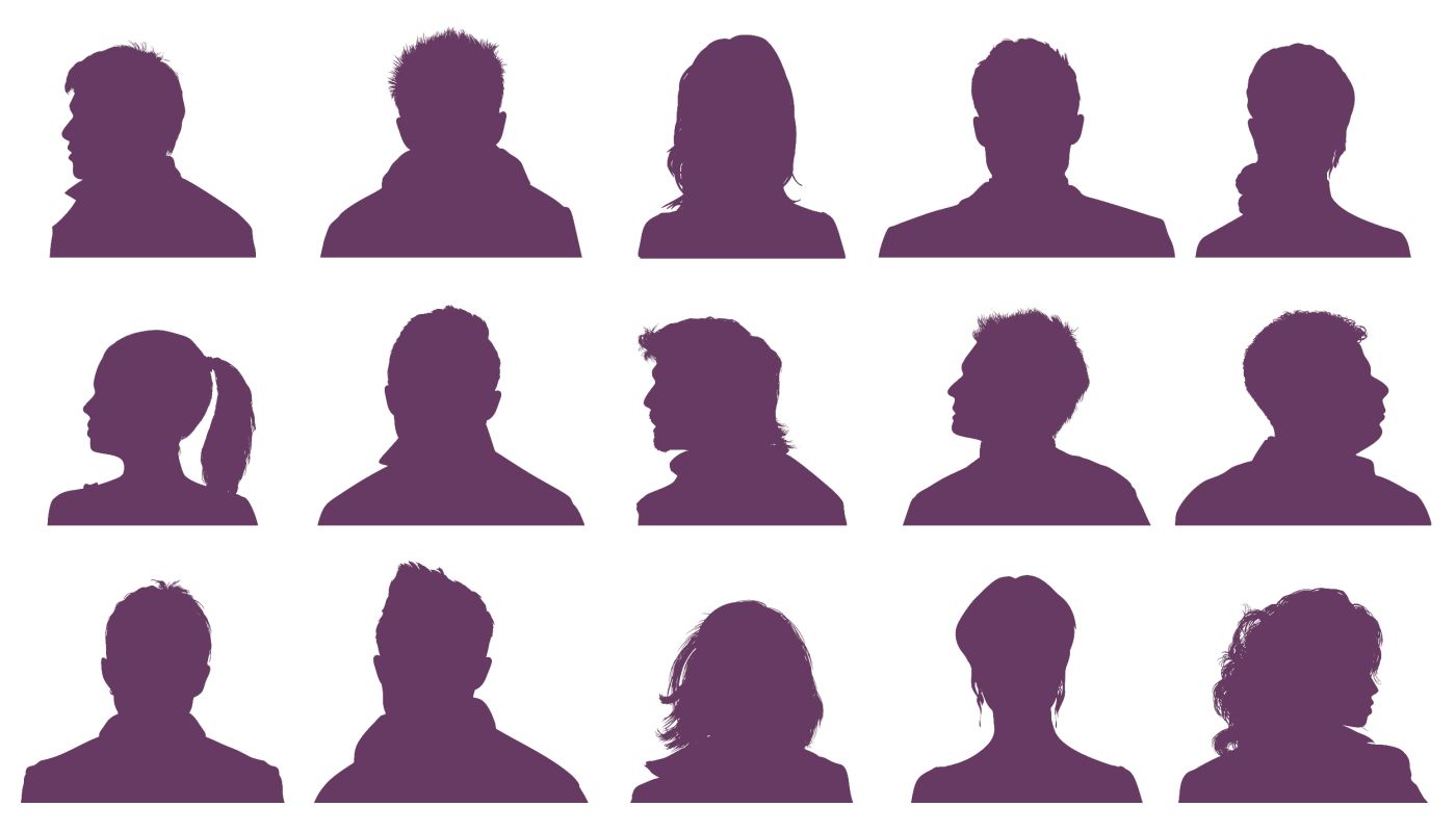 Silhouettes JR purple