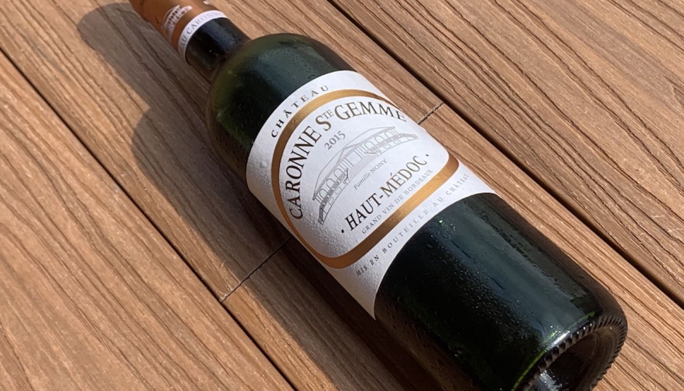 Bottle of Caronne Ste Gemme 2015