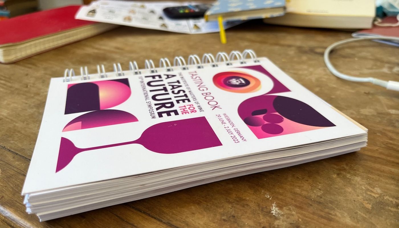 MW tasting booklet outside