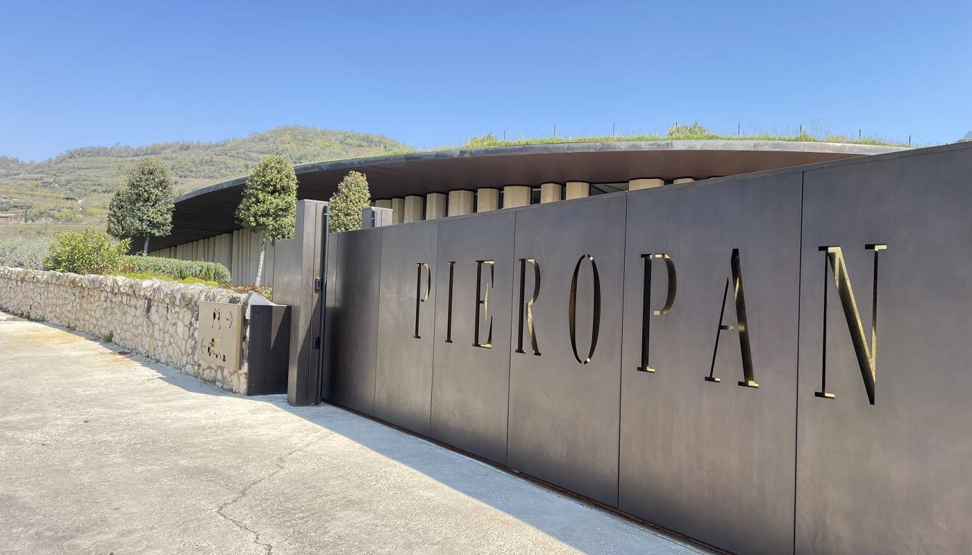 Pieropan cellar from outside their gate