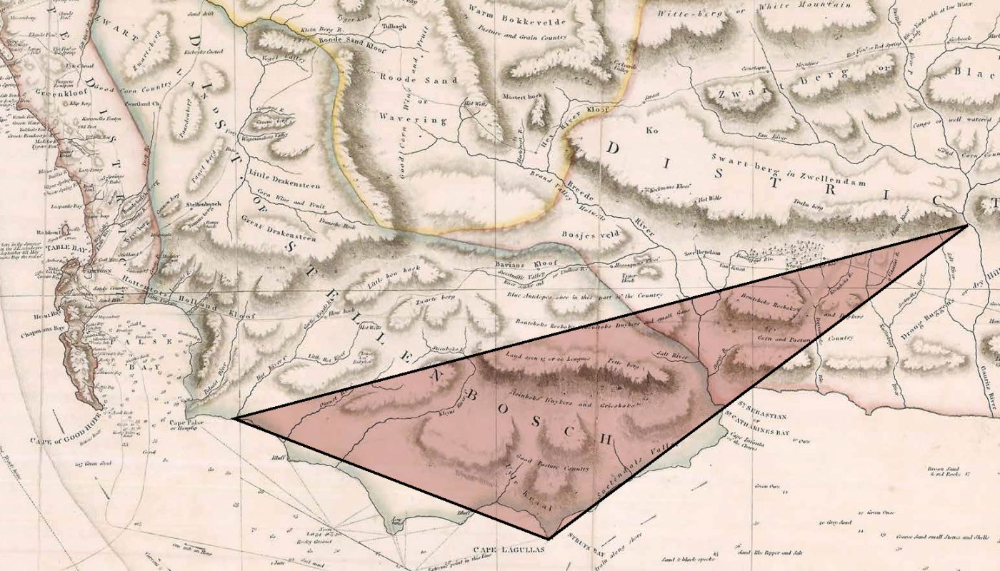 Agulhas Wine Triangle map
