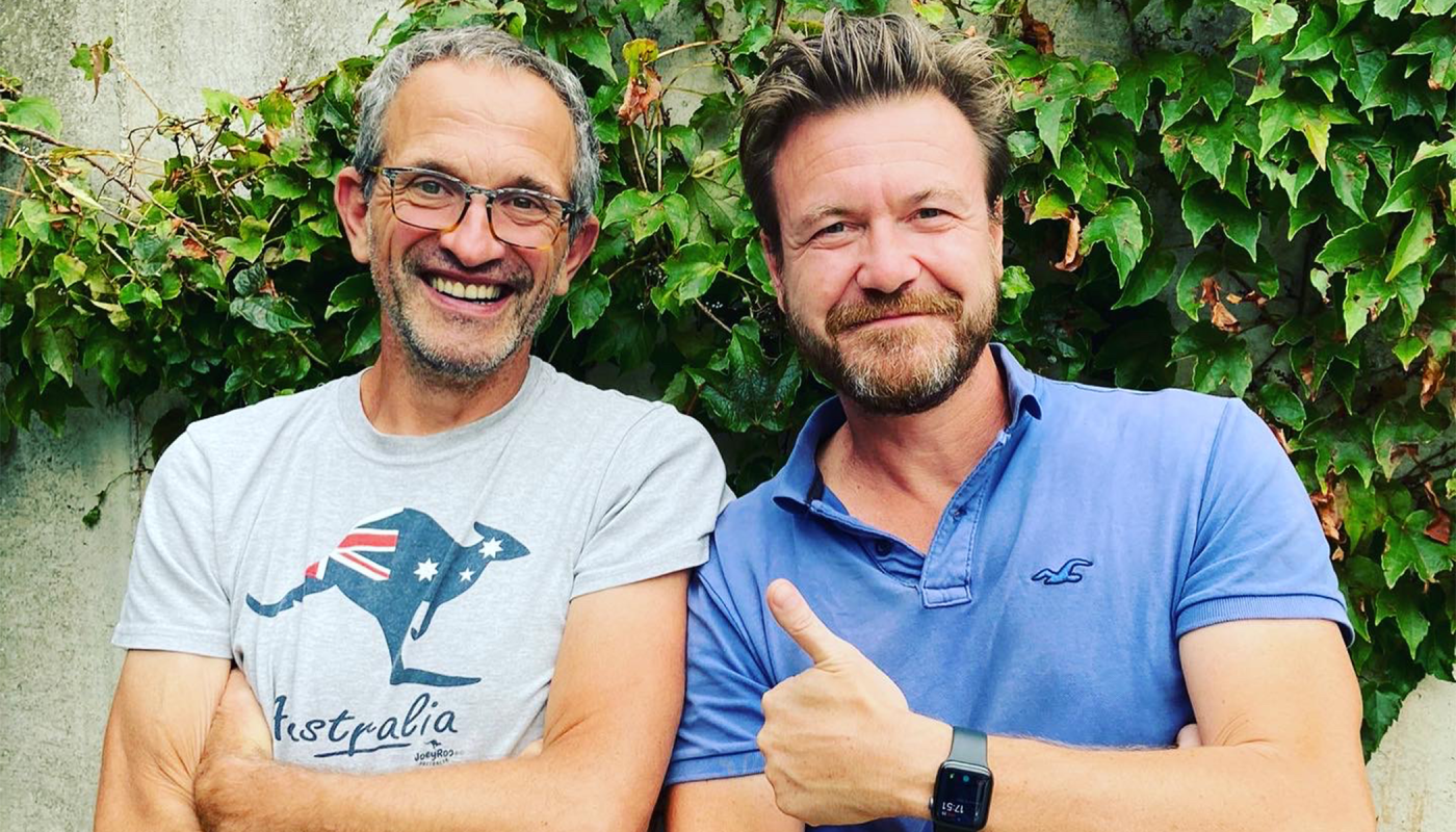 Jean Gonon (left) with author Alistair Cooper