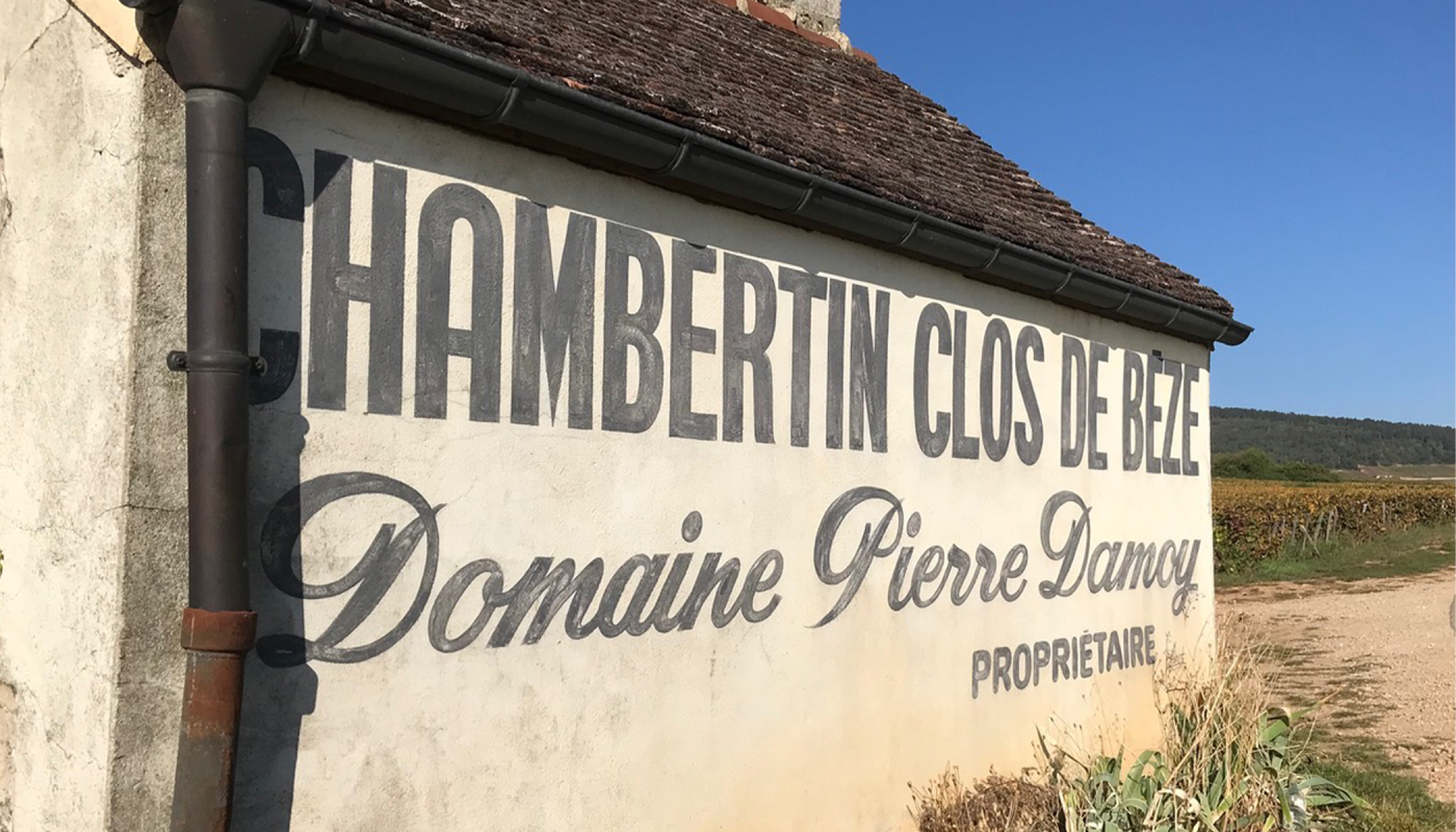 Deep blue skies above Clos de Beze