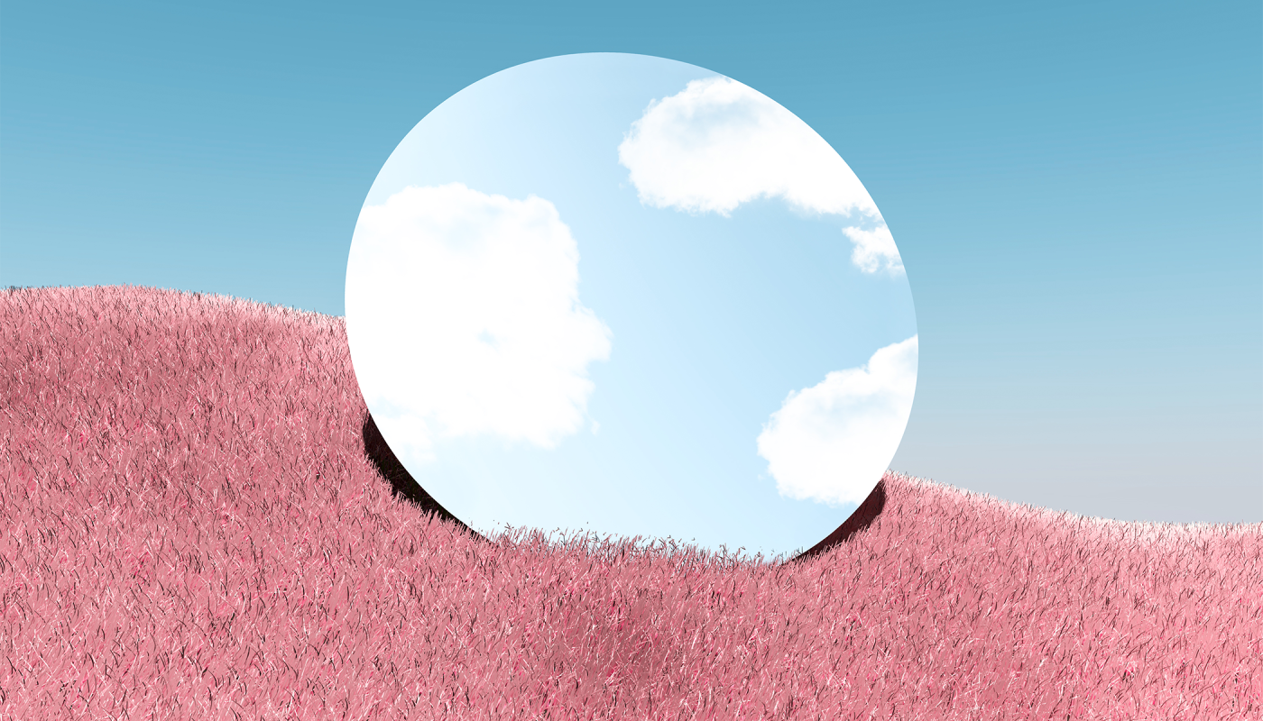 Mirror in a pink field Artur Debat