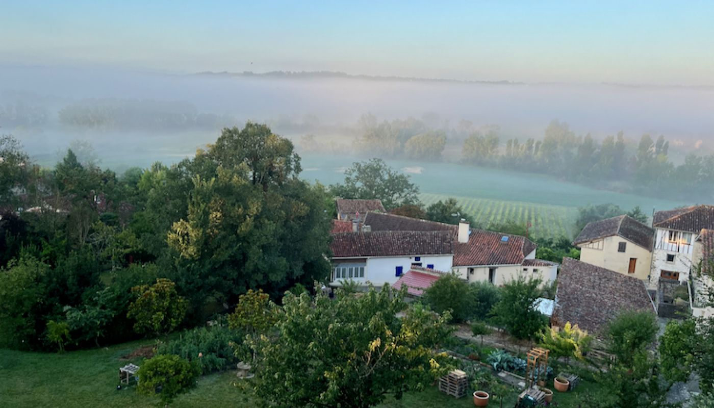 early morning mist from the Monastère de St-Mont