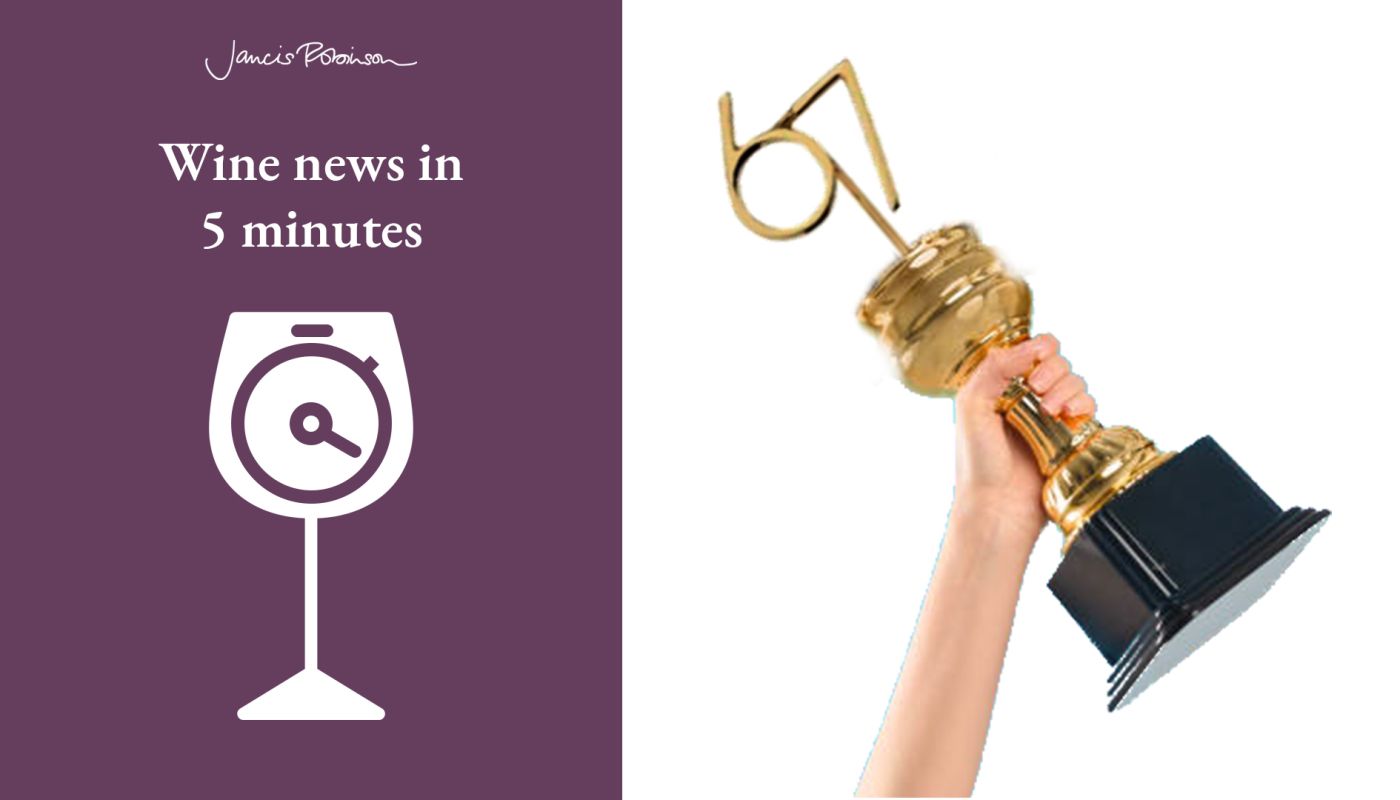 Wine news logo and 67 Pall Mall trophy