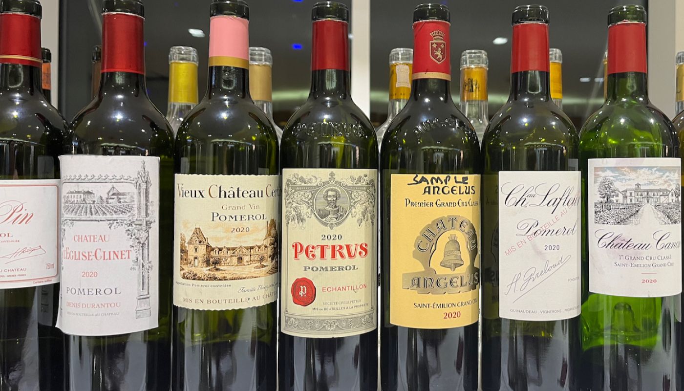Bordeaux 2020 right-bank bottles