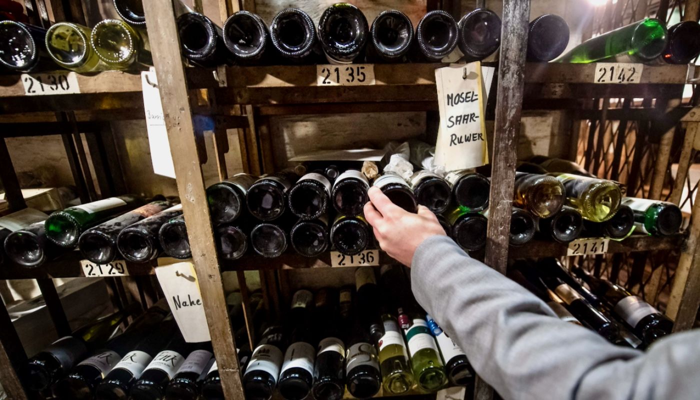 German wine cellar