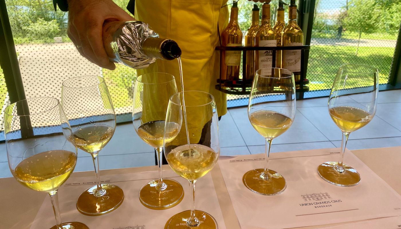 Bordeaux 2023 tasting the whites