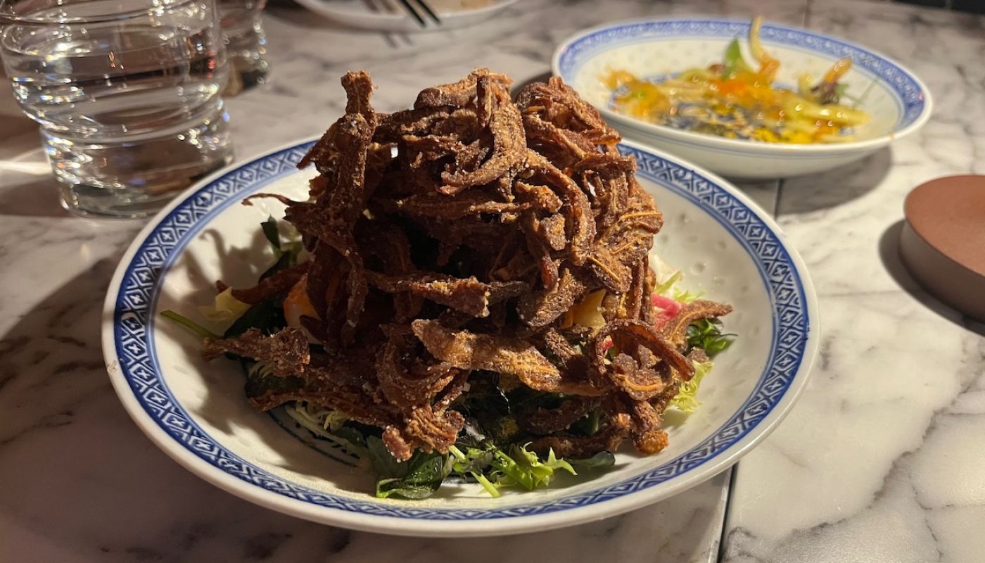 Queen's English crispy pig ear