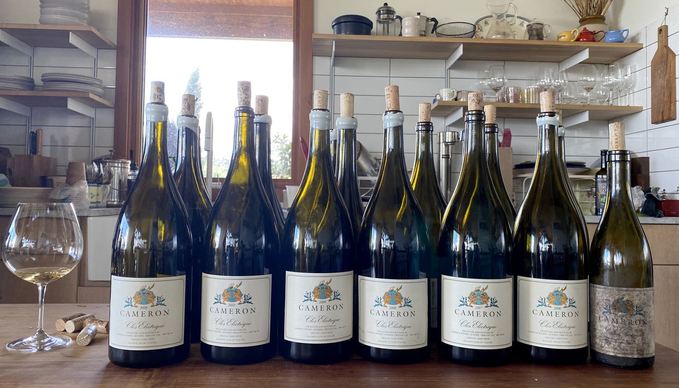 Clos Electrique Chardonnay bottle line-up