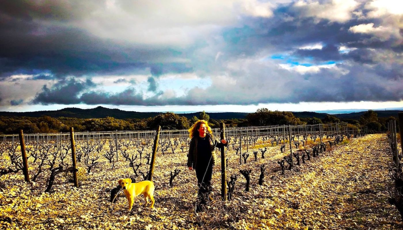 Clos du Gravillas Nicole Bojanowski in Vineyard