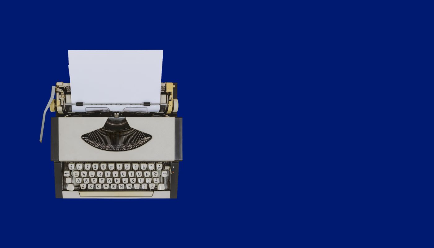 WWC typewriter midnight blue. Image by Constantine Johnny via Getty Images.