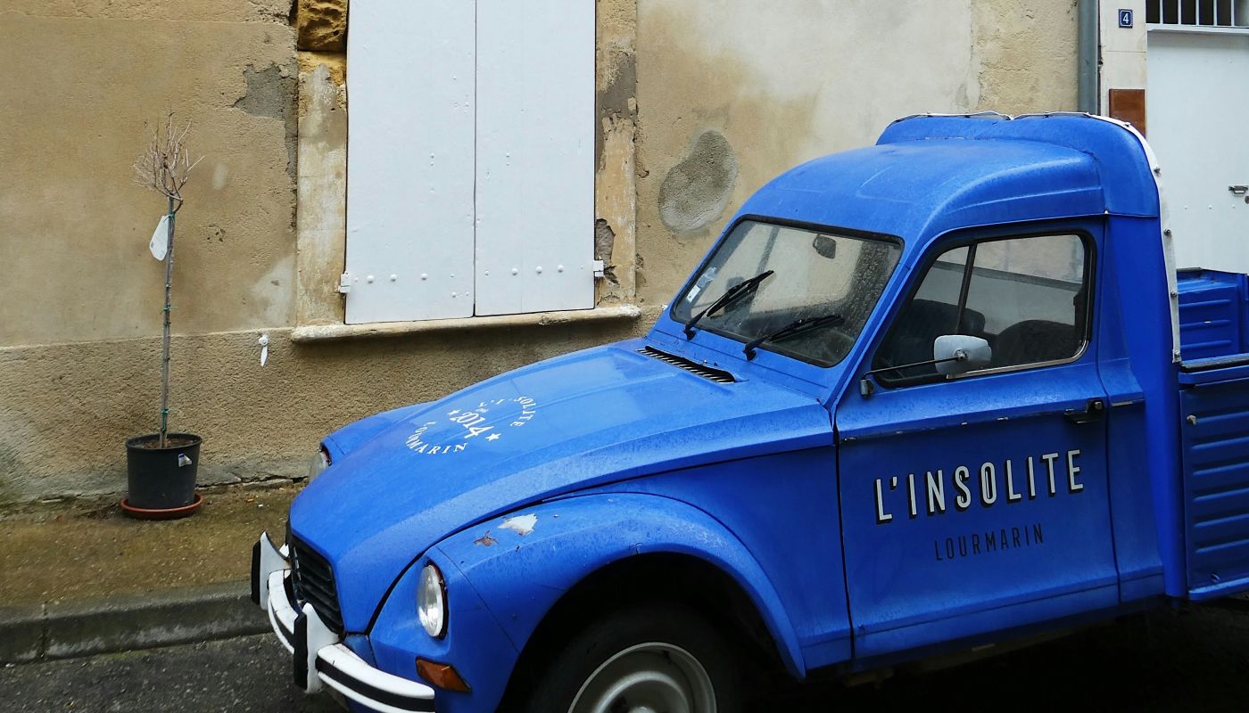Blue truck.  Photo by Lauren Forando on Unsplash