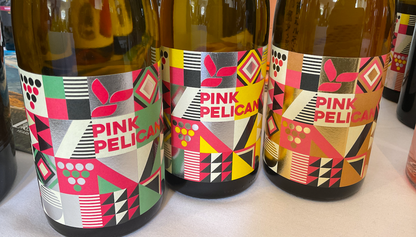 Pink Pelican labels