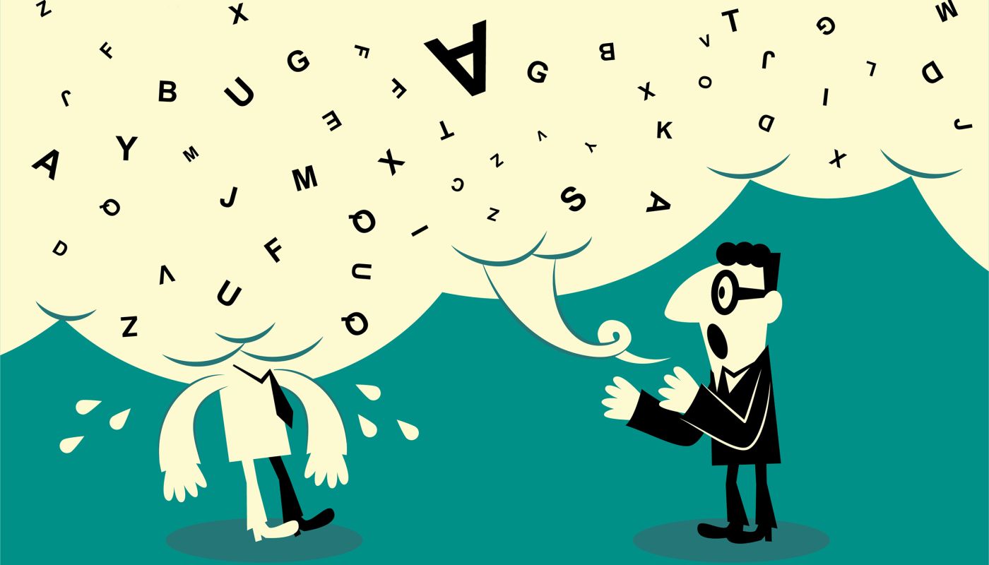 jumbled speech illustration