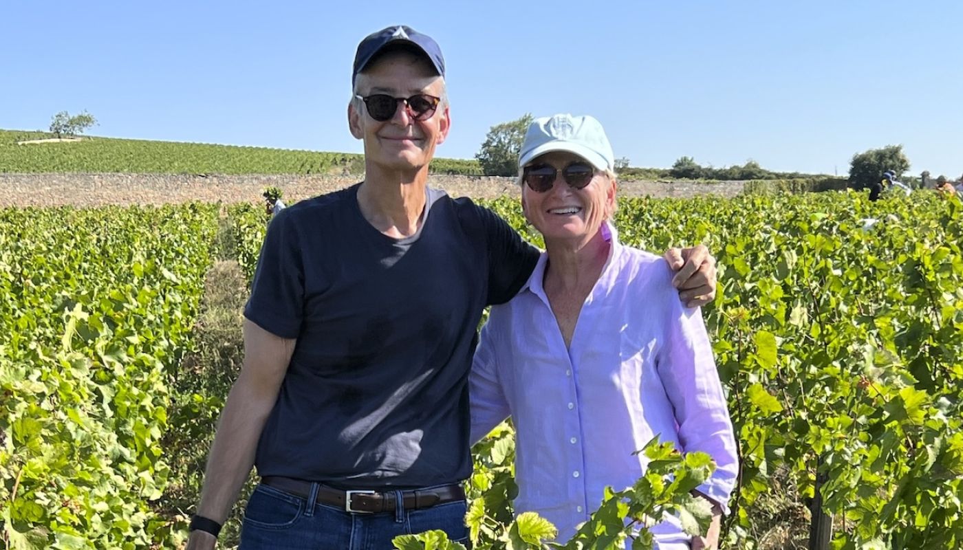 Mark Nunnelly and Denise Dupré in vines