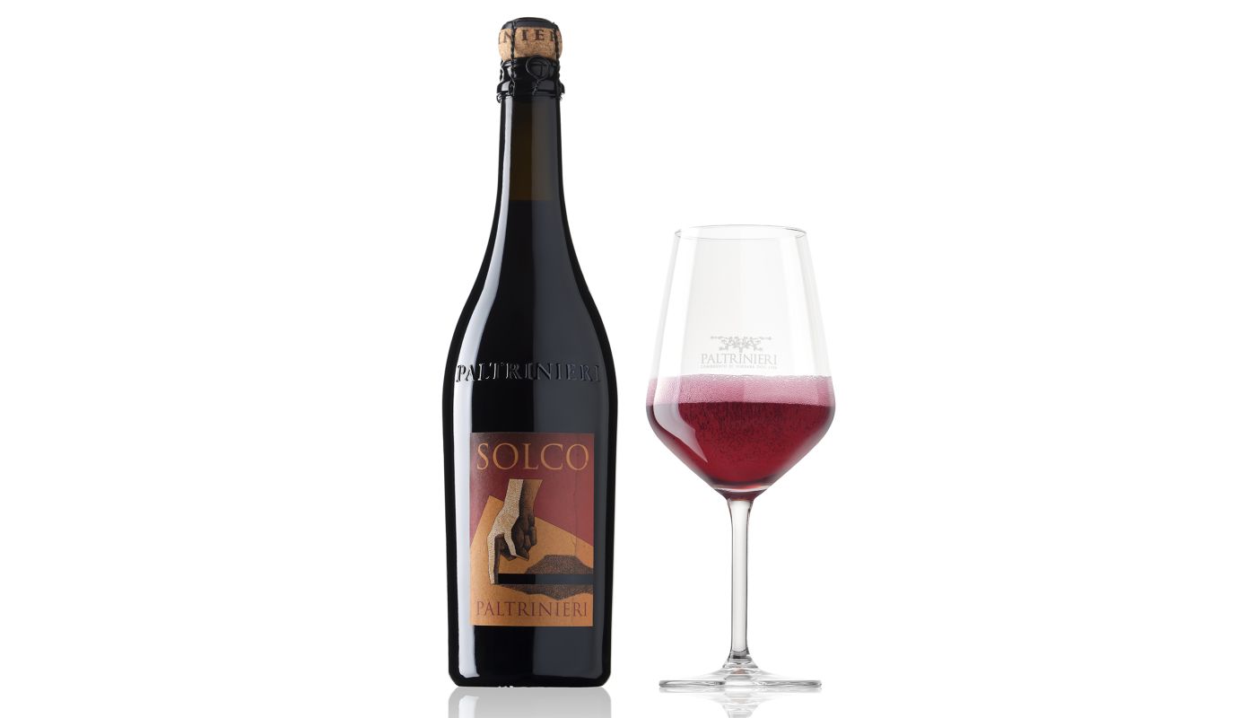 Paltrinieri Solco bottle and glass
