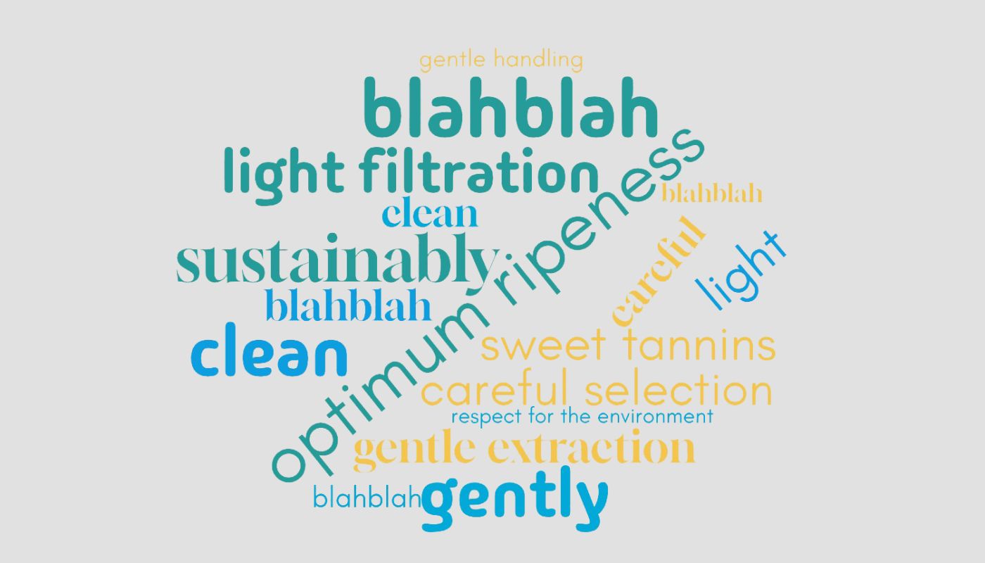 daft wine words - wordcloud