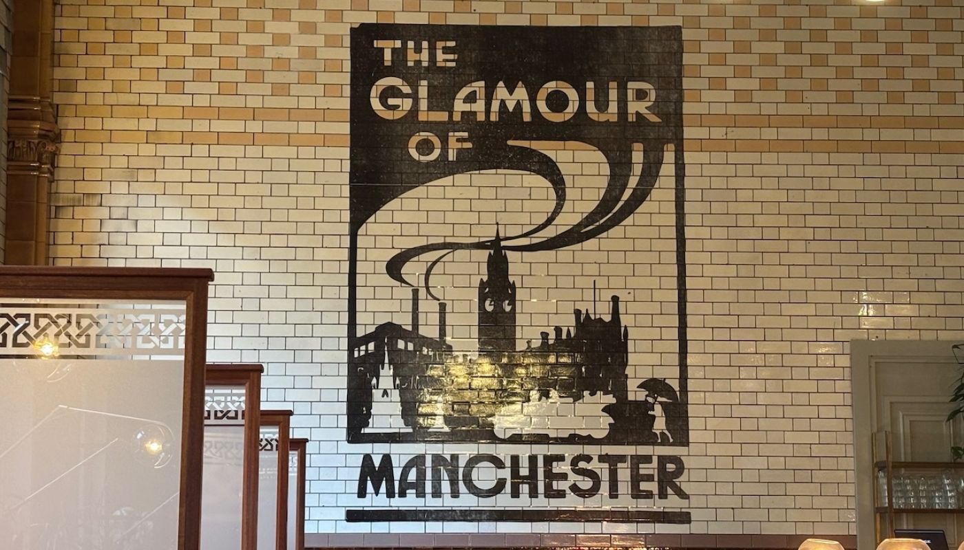Wall in the Clocktower Hotel restaurant, Manchester
