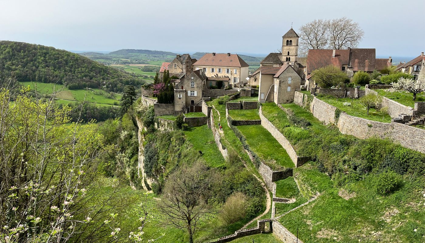 Chateau-Chalon landscape taken in Spring 2024 by Wink Lorch 