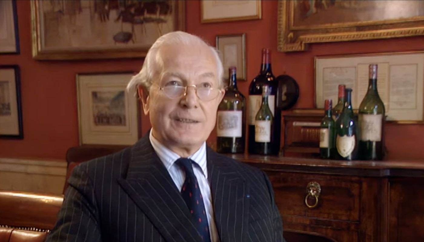 Michael Broadbent in a still from Vintners' Tales