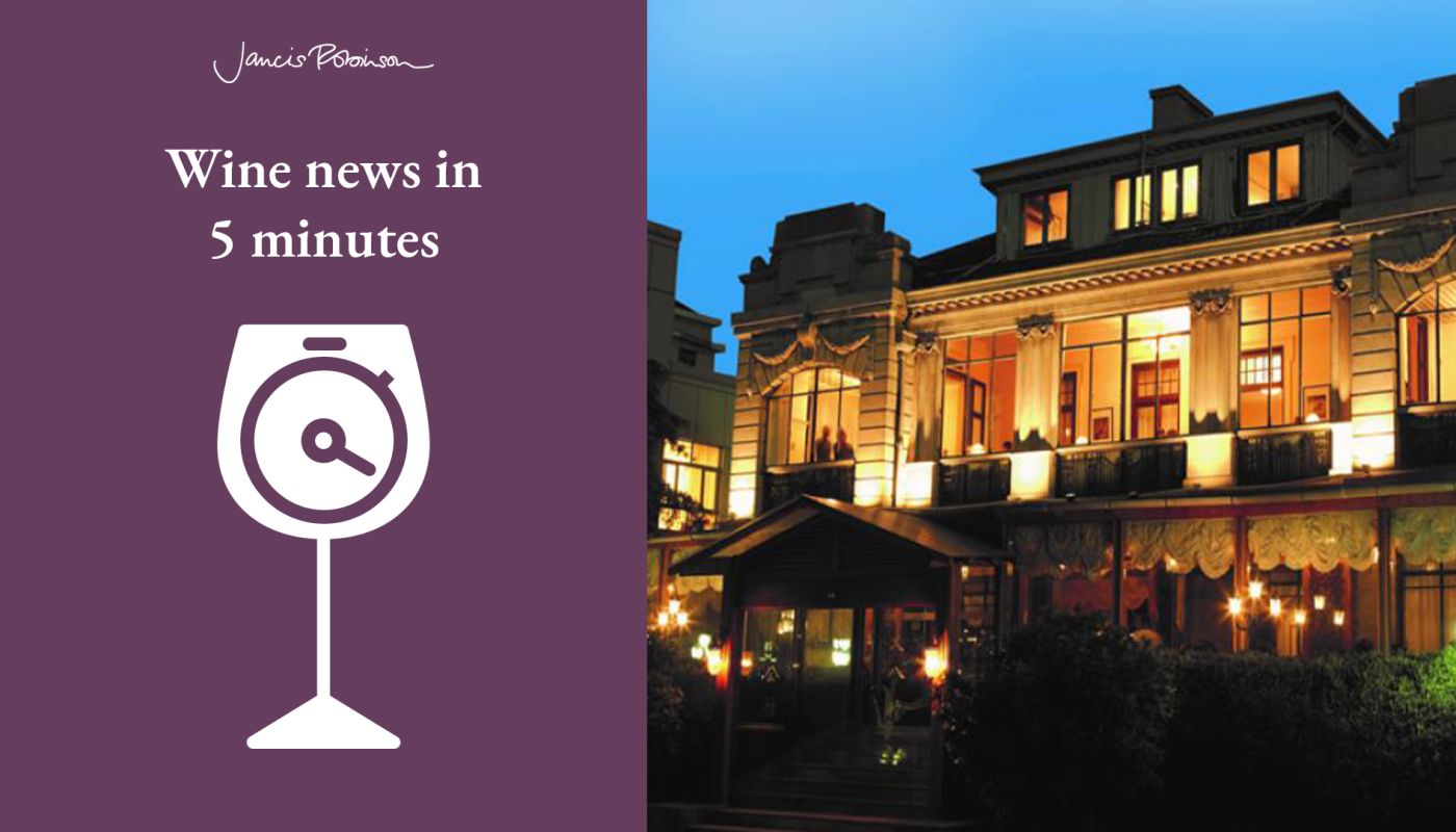The new Shanghai location of 67 Pall Mall wine club (right) plus Wine news in 5 logo