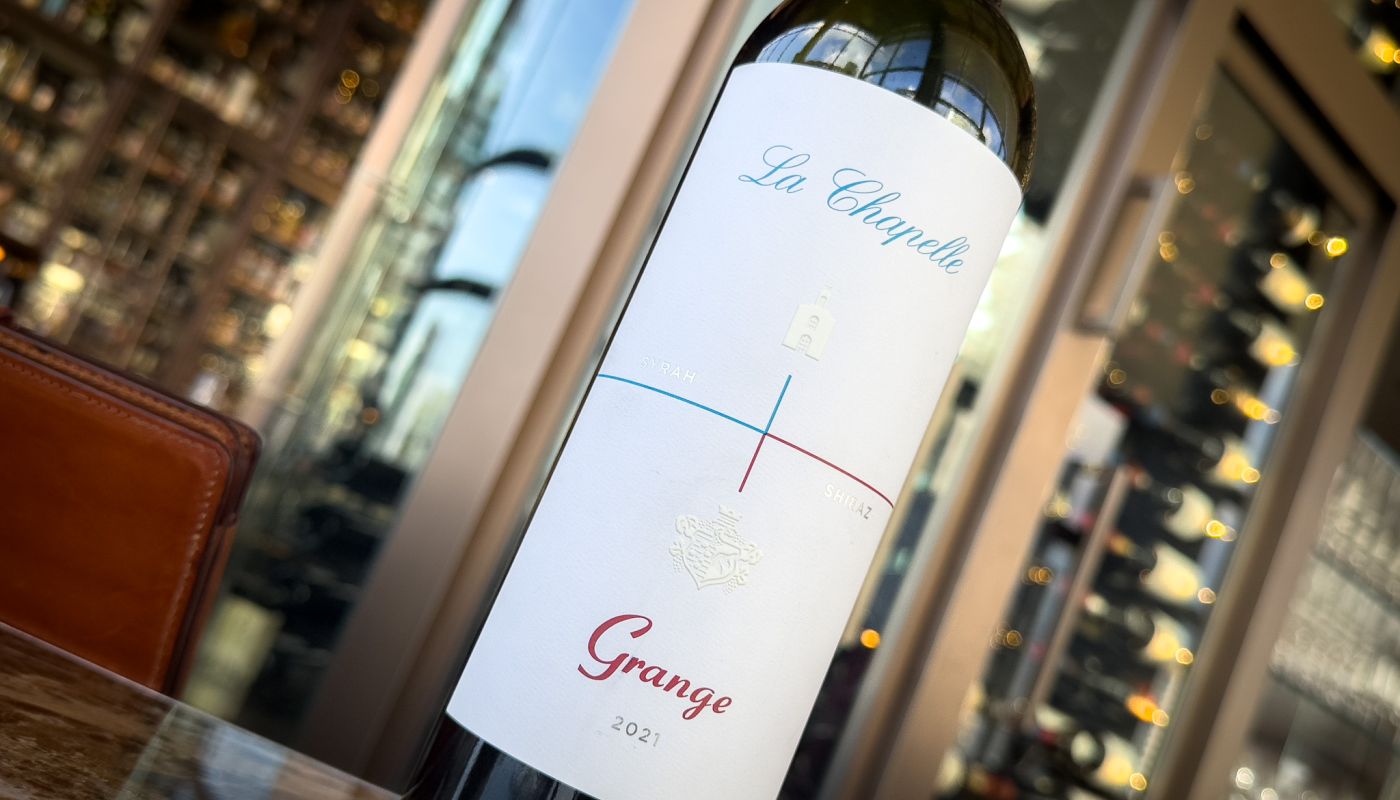 A bottle of Penfolds Grange Chapelle
