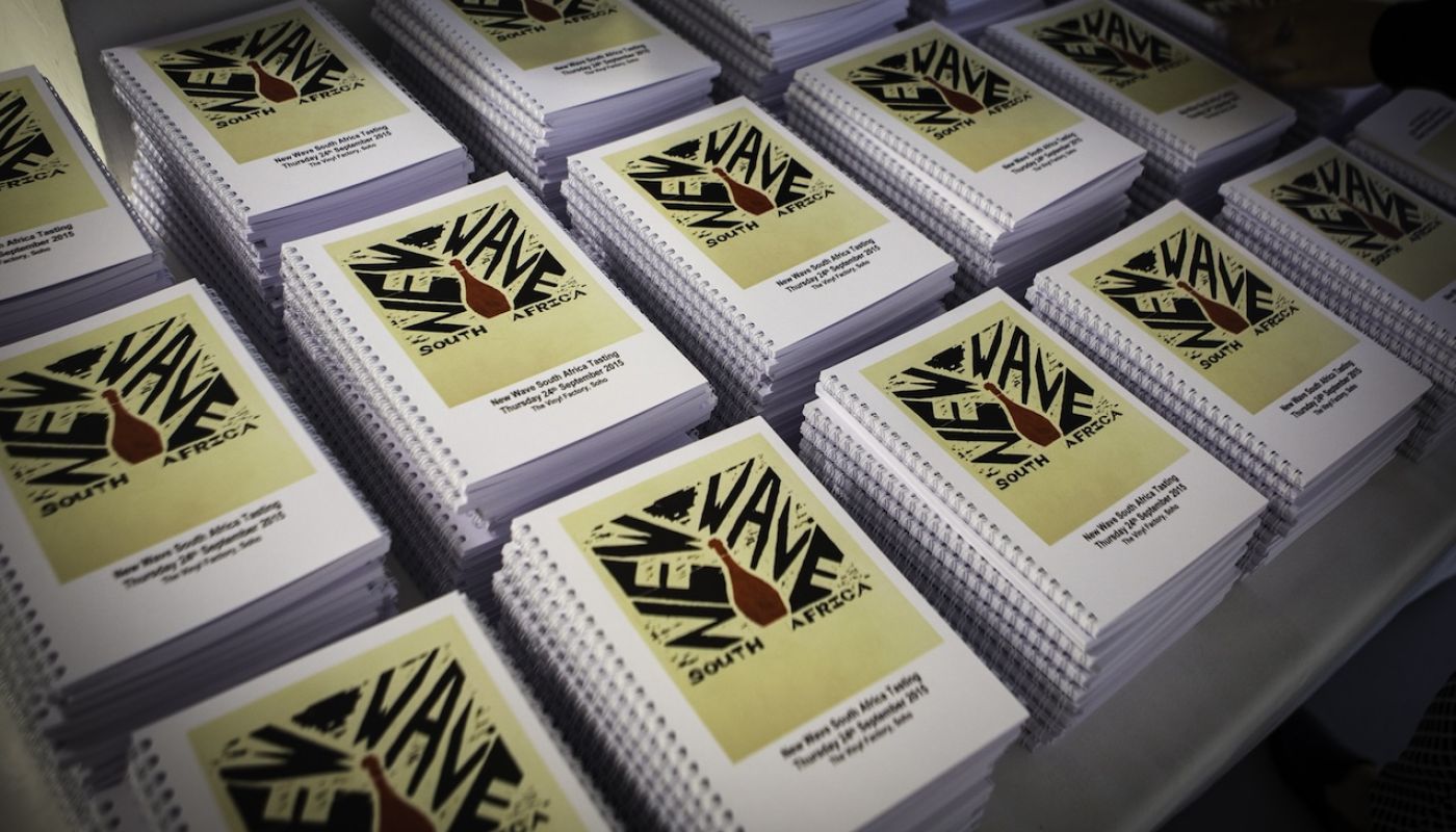 2015 New Wave SA tasting booklets