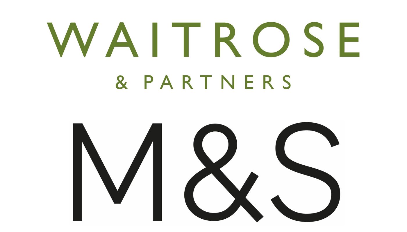 Waitrose plus M&S logos