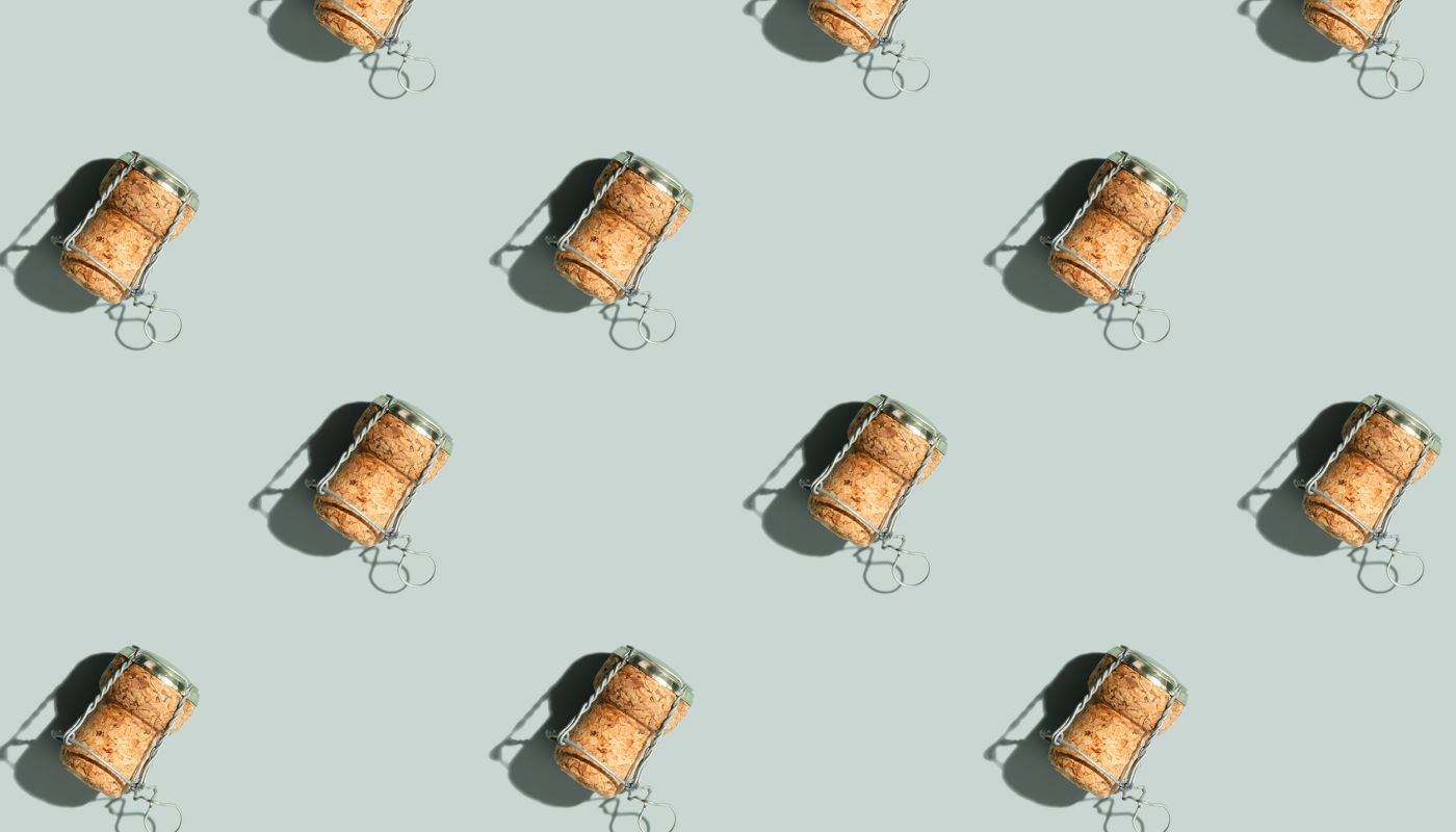 champagne cork pattern