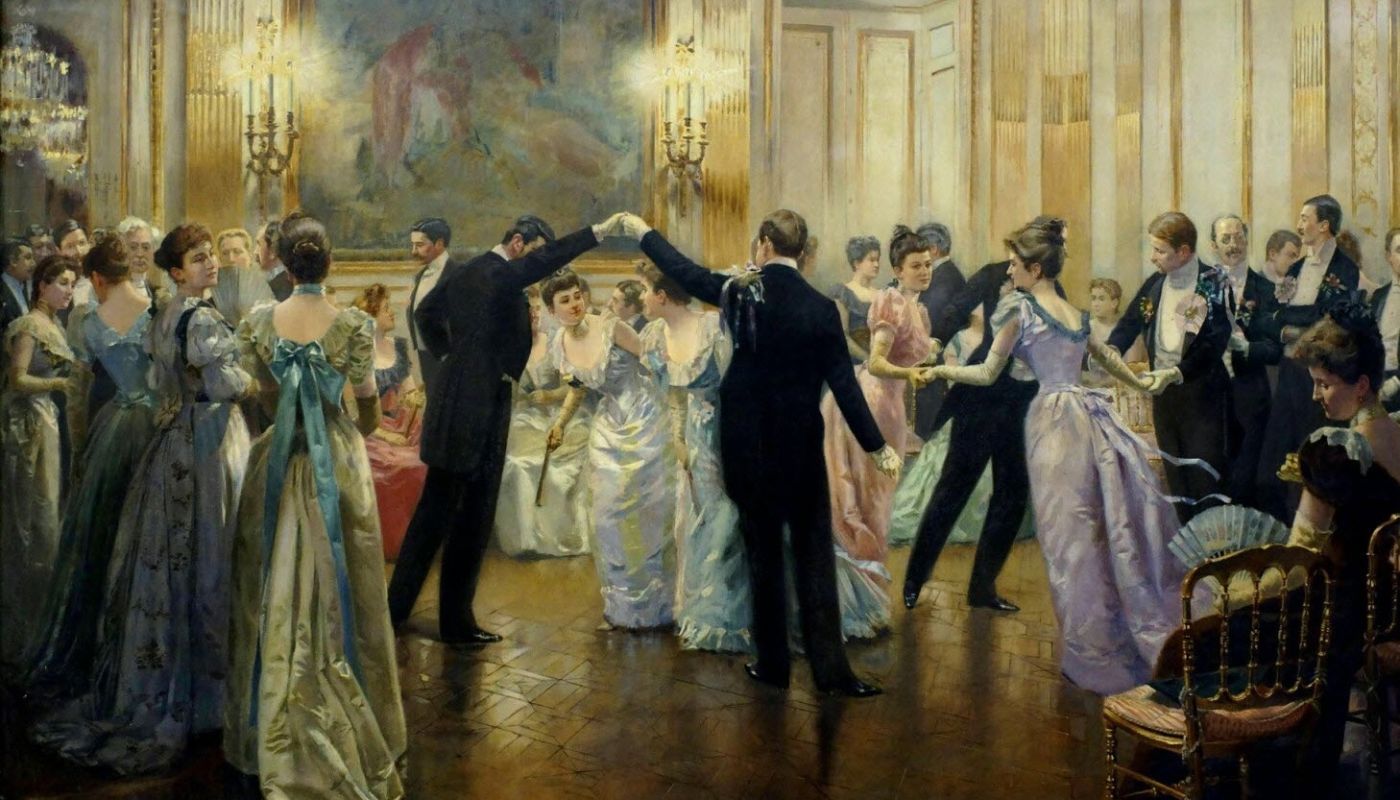 a photograph of 'Le Cotillon' by Charles Henry Tenré (d1926). Submitted by Roz Lawson