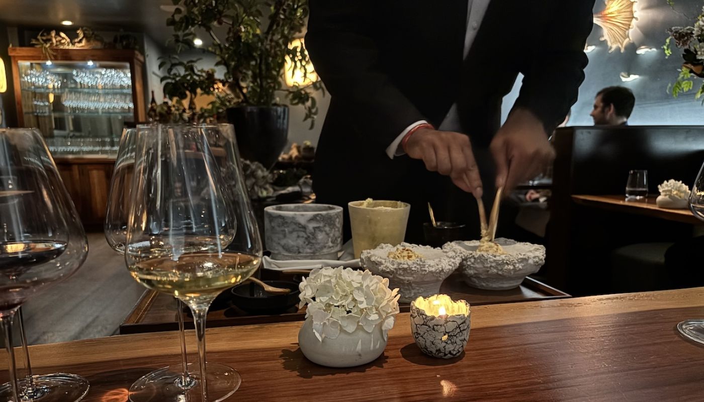 Service at Aubergine in Carmel Auberge