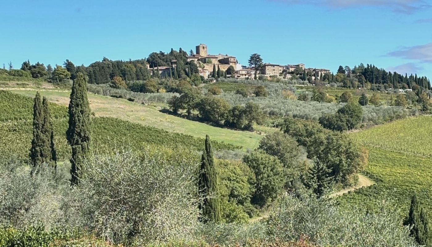 Panzano with the Conca d'Oro in the foreground