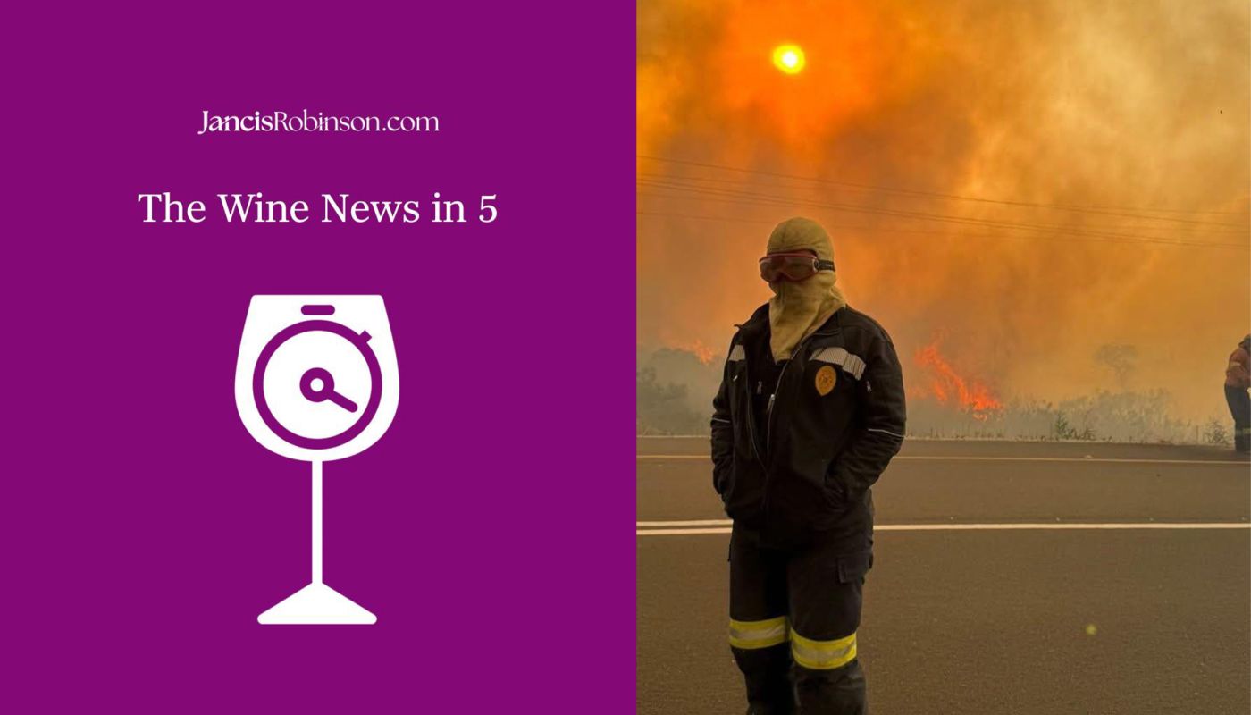 South Africa fires in the Overberg sent by Malu Lambert and wine-news-5 logo