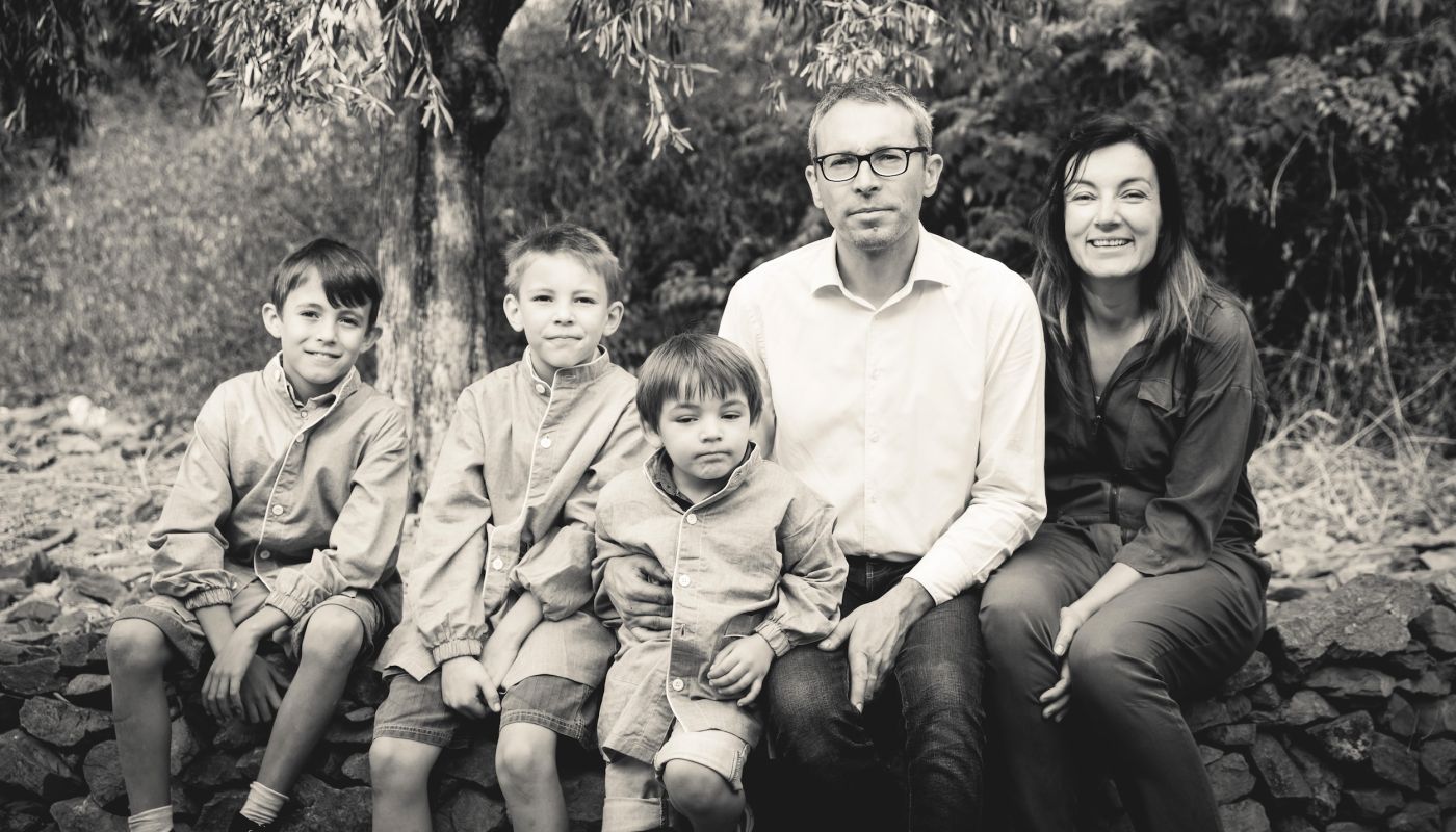 Cedric and Alice Guy with their three boys