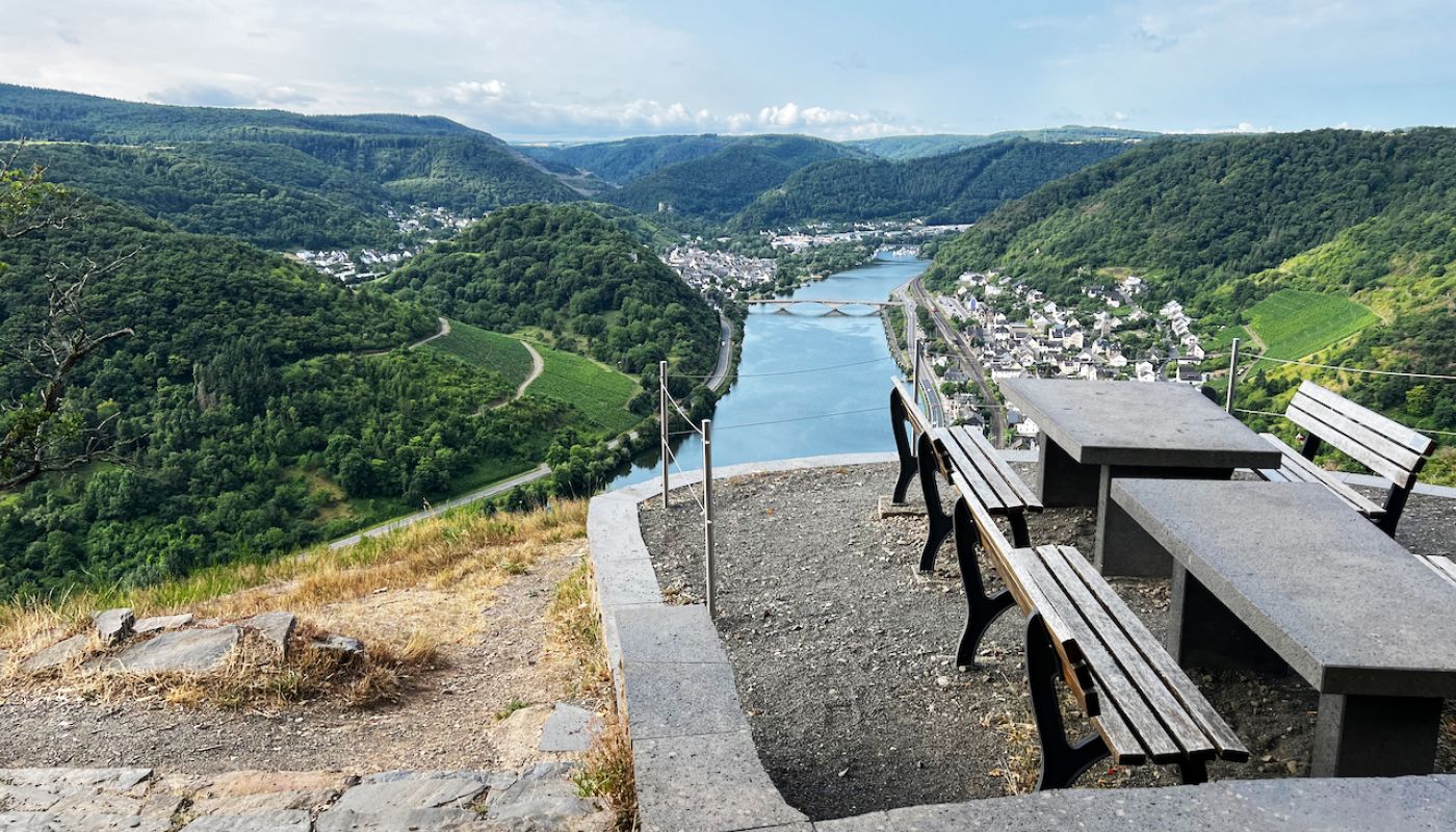 bench with a view over the Mosel