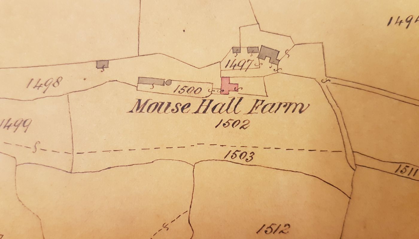 Mouse Hall farm old map