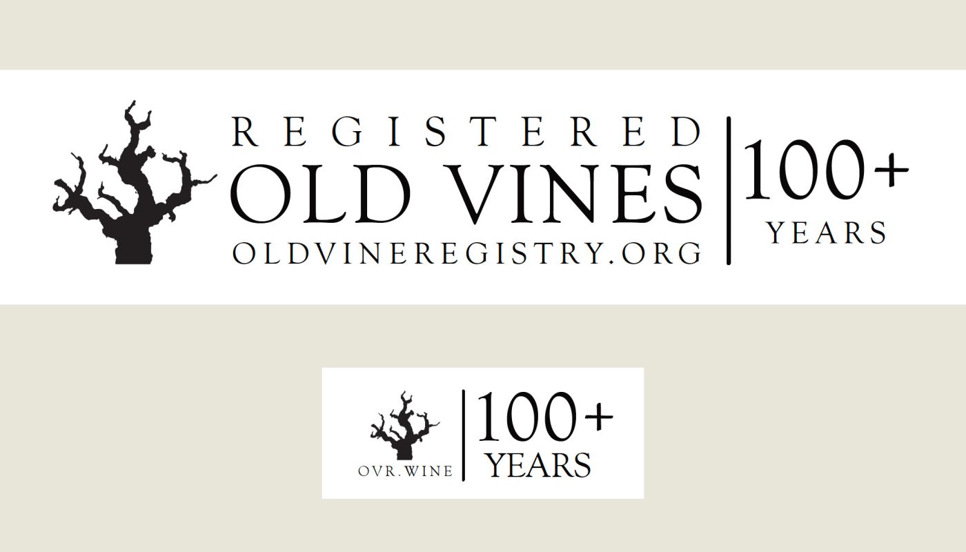 Old Vine Registry new seal 100+ years two versions