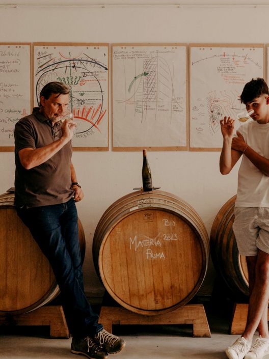 Karl and Alex Fritsch in winery; photo by Julius_Hirtzberger.jpg